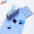 Νέου τύπου εξαιρετικά μαλακός σιλικόνης θερμικός καλός θερμικός αγώγιμος μαξιλαριών TIF120-05E μαξιλαριών 1.5W/MK μπλε θερμικός αγώγιμος για την ΚΜΕ