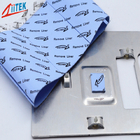 Συμπιέσιμη μπλε υψηλή αγωγιμότητα μαξιλαριών σιλικόνης θερμική για το σωλήνα θερμότητας μικροϋπολογιστών