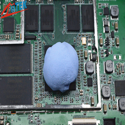 Μπλε Θερμικά Αγωγός Πηλός Μεταφοράς Θερμότητας θερμικό σιλικονούχο τζελ 2.5g/CC Για τη Βιομηχανία Τηλεπικοινωνιών