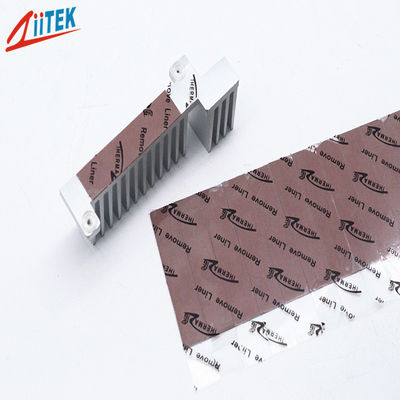 Μαξιλάρι 0.255.08mm πυριτίου υλικού φυσικά κολλώδες 6,2 W τηλεπικοινωνιών γρανατών θερμικό πάχος