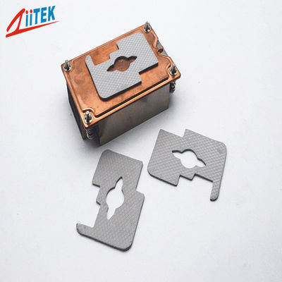 Ο νέος τύπος UL αναγνώρισε 94 V0 1.25W/MK υψηλή διάρκεια μαξιλαριών 0.25-5.0mmT πυριτίου τη θερμική για τη βιομηχανία ηλεκτρονικής