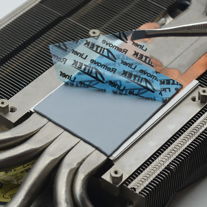 Thermal Gap Filler Pads σιλικόνης Προσαρμοσμένο μέγεθος Υψηλή θερμική αγωγιμότητα 8,5 W/mK για ψύξη ηλεκτρονικών συσκευών