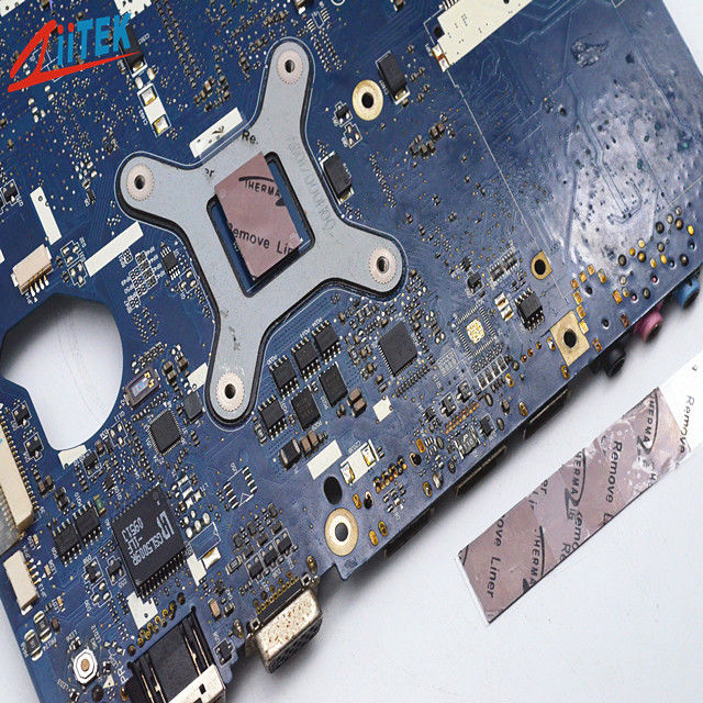 Μαξιλάρι 0.255.08mm πυριτίου υλικού φυσικά κολλώδες 6,2 W τηλεπικοινωνιών γρανατών θερμικό πάχος