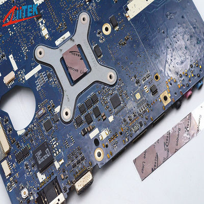 Μαξιλάρι 0.255.08mm πυριτίου υλικού φυσικά κολλώδες 6,2 W τηλεπικοινωνιών γρανατών θερμικό πάχος